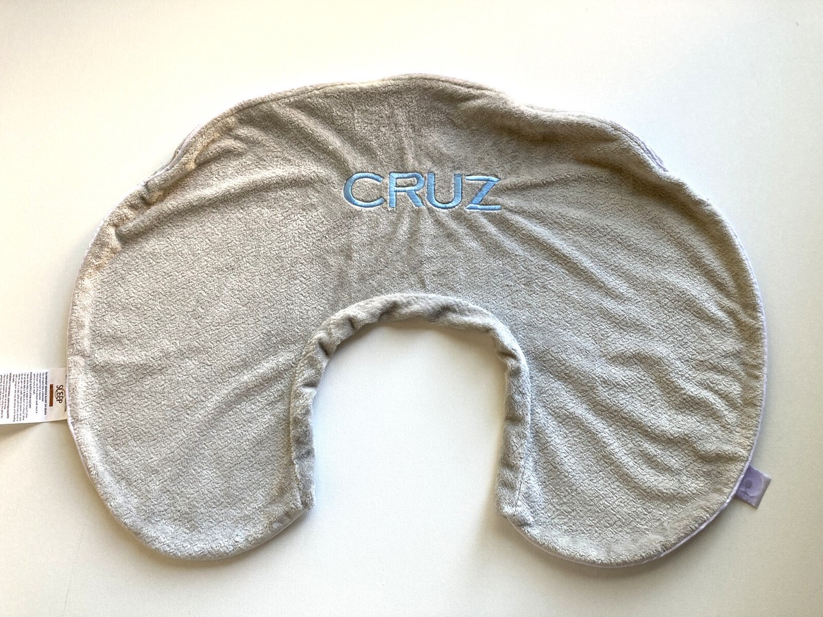 Pottery Barn Kids CRUZ mono Solid Gray Boppy Bare Naked Nursing Pillow  Cover BB