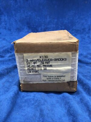 K13D 3 WAY/CLEAVER-BROOKS 3/4'' NPT .250 PORT