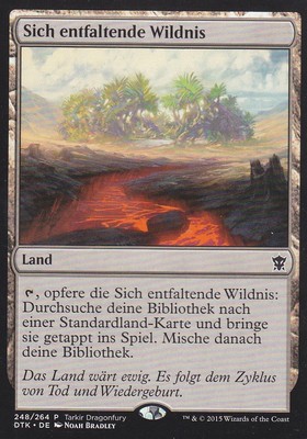 MAGIC Sich Entfaltende Wildnis PROMO deutsch Evolving Wilds