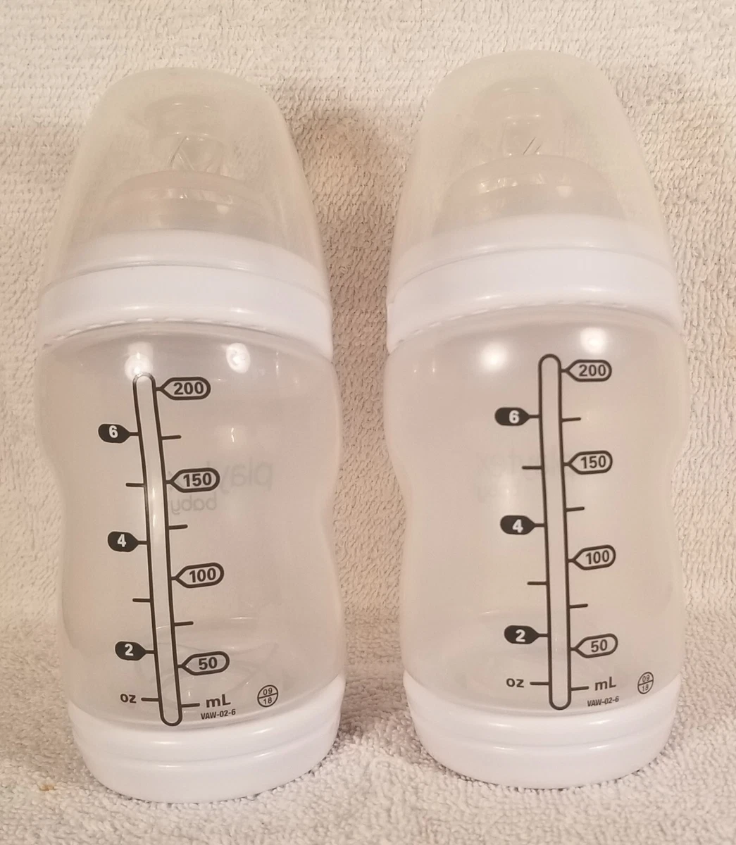 2 Playtex Baby Angled Ventaire Bottles with Travel Caps * Best