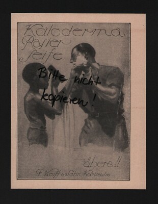 Karlsruhe, Advertising 1925, F. Wolff & Sohn Kaloderma Shaving Soap