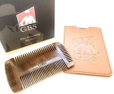 GBS Static-Free Sandalwood Beard Shaping Tool Comb