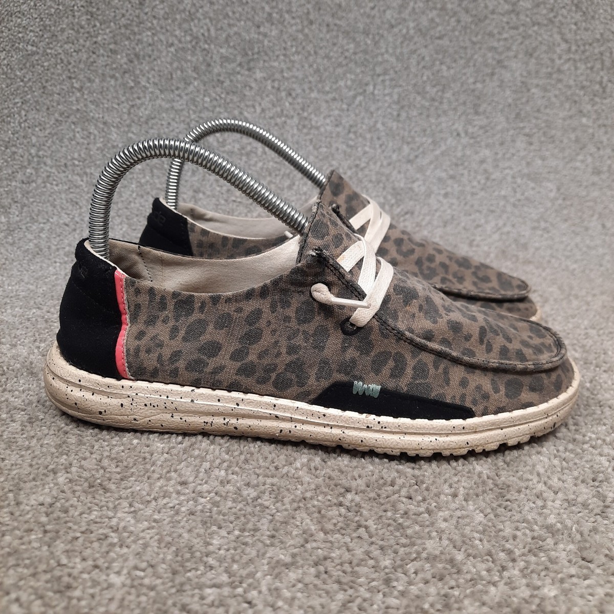 Hey Dude Wendy Sox Women's Shoes Size Jungle Brown Slip On