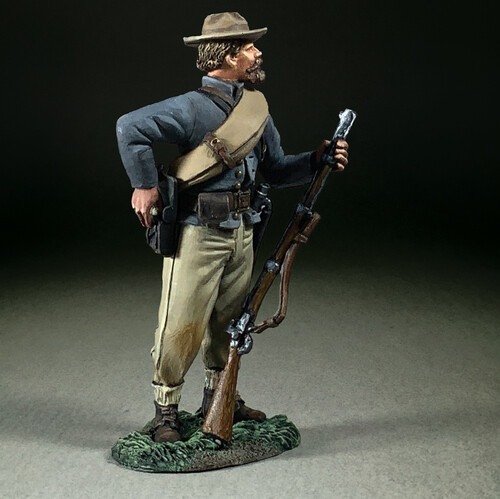 BRITAINS SOLDIERS 31358 - Confederate Infantry Reaching for Cartridge Civil War