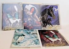 Horse Theme  Note Blank Greeting Card/envelope  Leanin Tree & Happy Birthday Lot