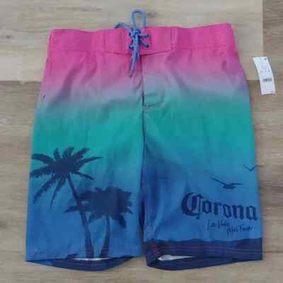 NWT Corona Men's Graphic Ombre Board Shorts Size S