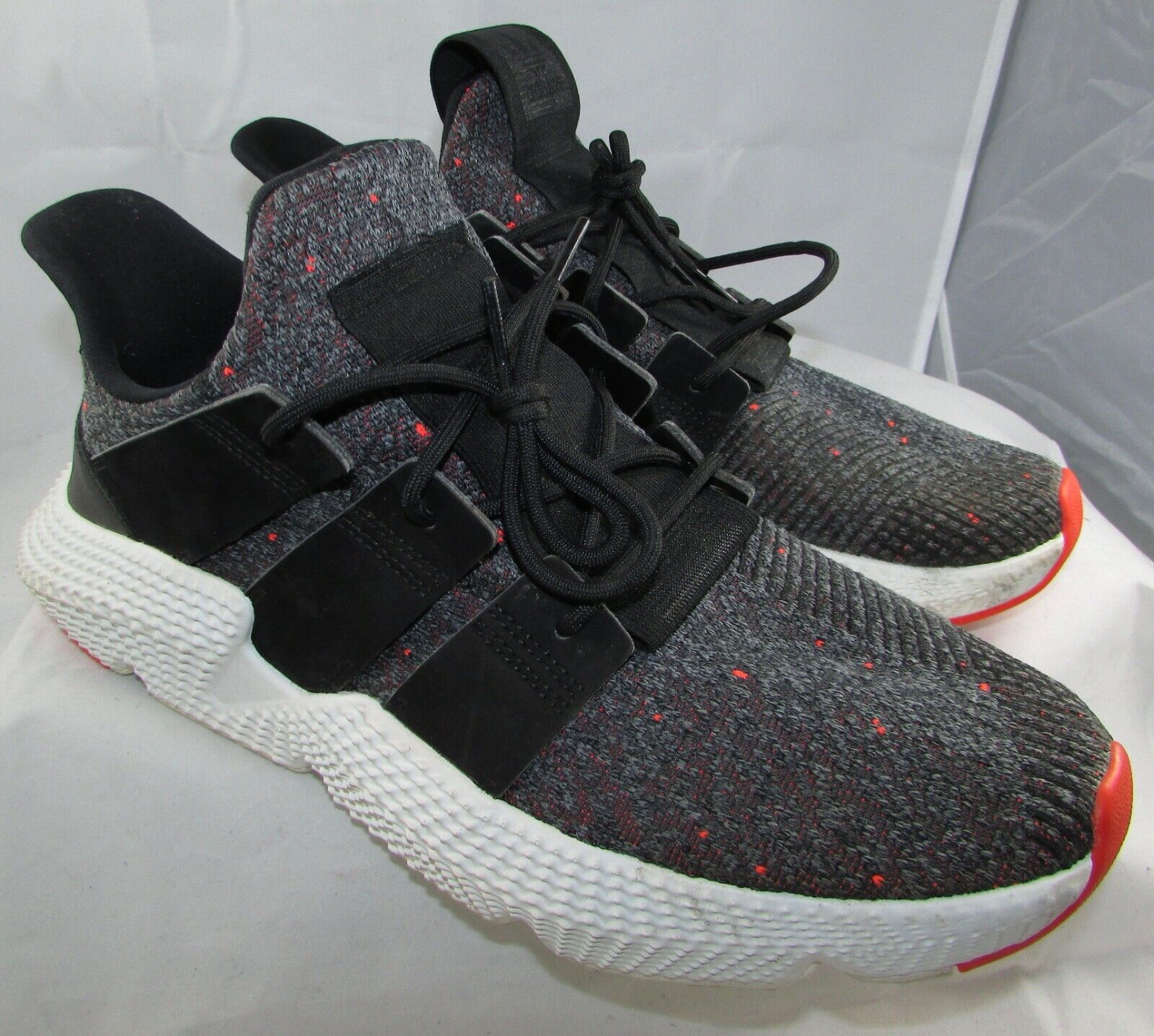 meerderheid consensus slim Adidas Originals Men&#039;s Prophere Running Shoes Core Black/Solar Red Sz  12 | eBay