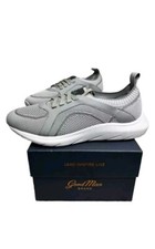 Good Man Brand GMB Knit Trainer Grey Men s Italian Sneaker Size 9.5