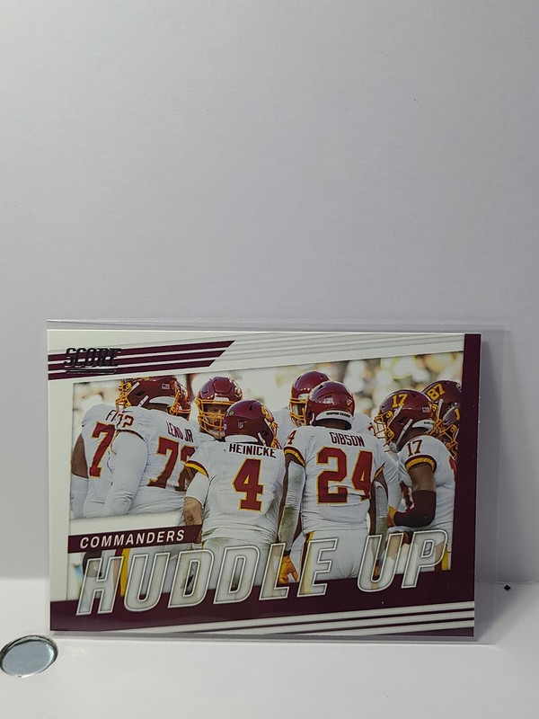 2022 Panini Score Football Huddle Up Washington Commanders #HU-WAS - Commanders