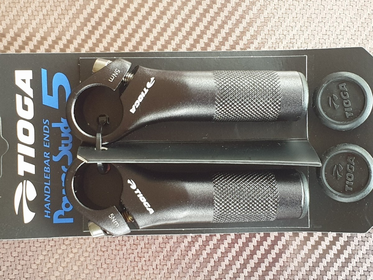 Tioga Powerstud XS Bar Ends (Black) Mountain Hybrid Bike Cycle End Caps  NEW