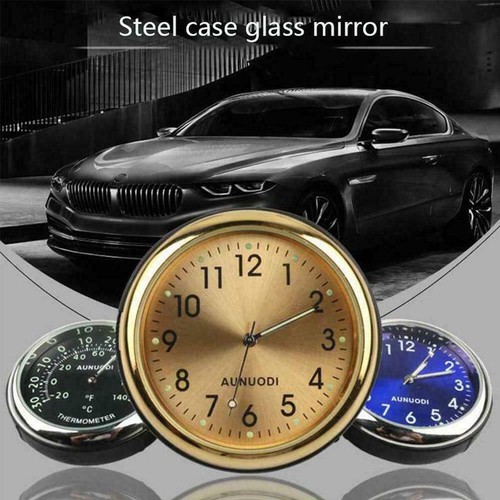 Pocket Small Mini Luminous Quartz Analog Watch Stick-On Clock For Car Boat US - Picture 6 of 12
