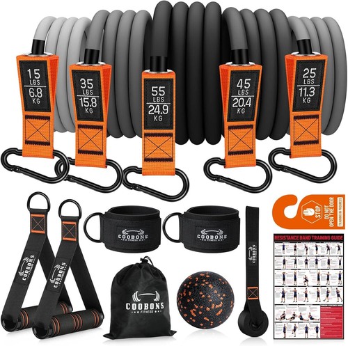 Resistance Bands with Handles - Heavy Duty Exercise Bands for Men and Women