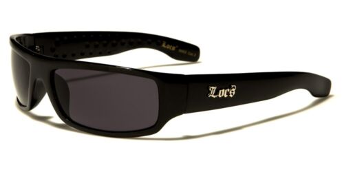 LOCS Sunglasses Gangster Style Flat Top Plastic Frame Dark Lenses Sport For Men. - Picture 1 of 7