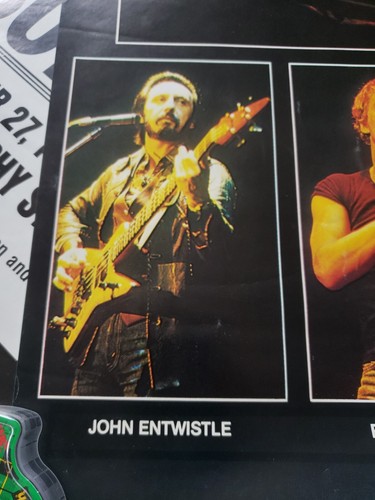 Vintage early rock band Poster THE WHO 1980 John, Kenny, Pete, Roger - Picture 2 of 13