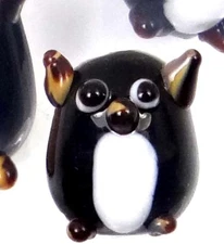 4 Lampwork Handmade animal Glass Lovely Furby Furbee cat Beads 