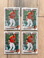 2021 BOWMAN BASEBALL 1ST EDITION FIRST GUNNAR HENDERSON 4 CARD LOT BD-175