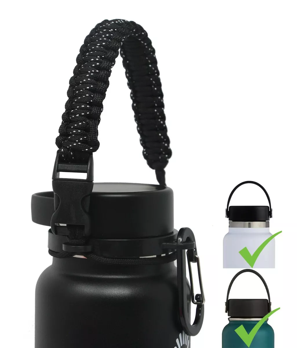 Paracord Handle Carrier 2.0 for Hydro Flask Wide Mouth Bottle Fit 40 32 64  20 oz