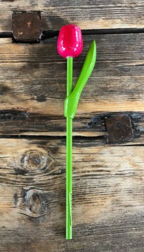 Wooden tulips, set of 5 spring tulips, 7.8'' flower table decor, handmade wood f - Picture 6 of 10
