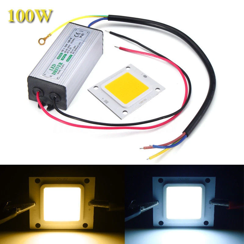 LED Driver LED COB Chip SMD10W20W30W50W70W100W High Power Supply Waterproof NEW - Immagine 4 di 4