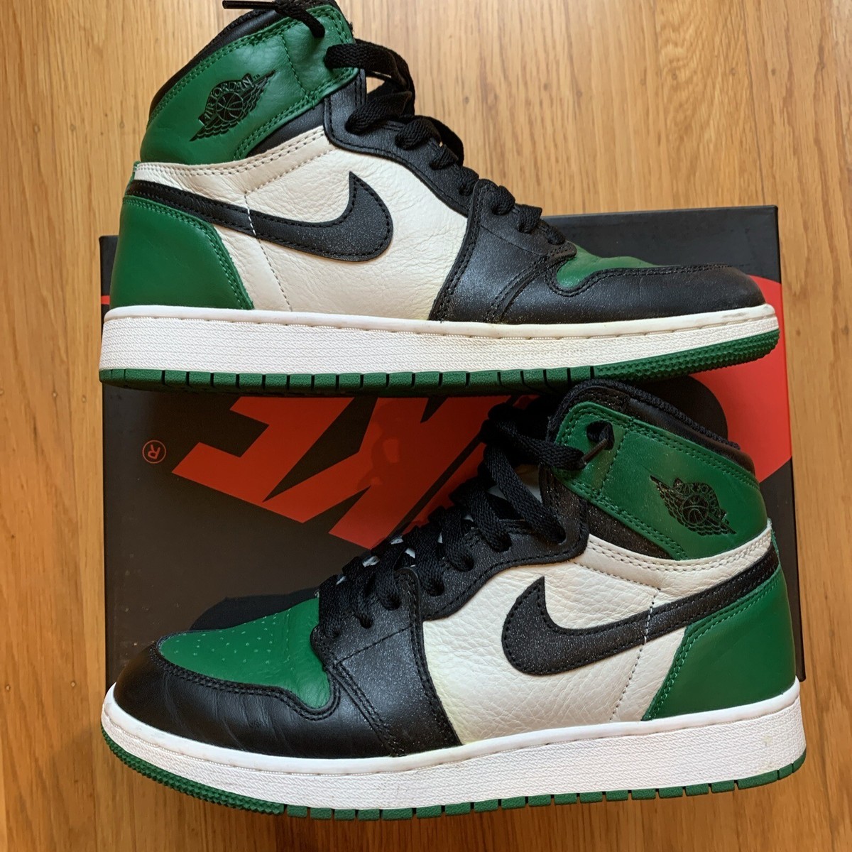 Size 5 - Jordan 1 Retro High OG Pine Green 2018 | eBay