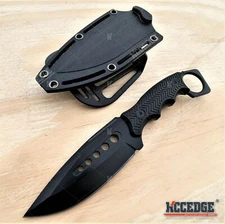 9" Combat Knife Drop Point Full Tang Blade Kydex Silver Knife Tactical Knife