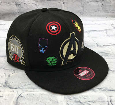 Deckel exklusive Marvel Avengers 60th Anniversary Baseball Cap schwarz (JF164K08)