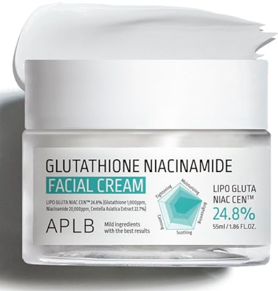 aplb glutathione brightening tone up cream APLB Glutathione Niacinamide Facial Cream 55ml-Authentic & Trusted U.S.  Seller