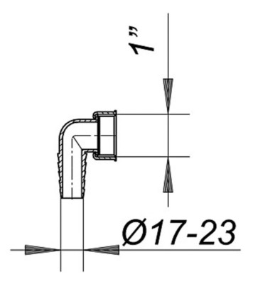 Sifone Da Incasso In PP Per Scarico Lavatrice Con Piastra In ABS Bianco 40/50mm - Foto 10