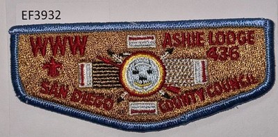 Boy Scout OA Flap Ashie Lodge 436