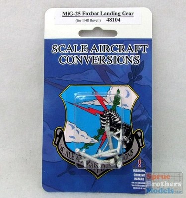 SAC48104 1:48 Scale Aircraft Conversions - MiG-25 Foxbat Landing Gear (REV kit)