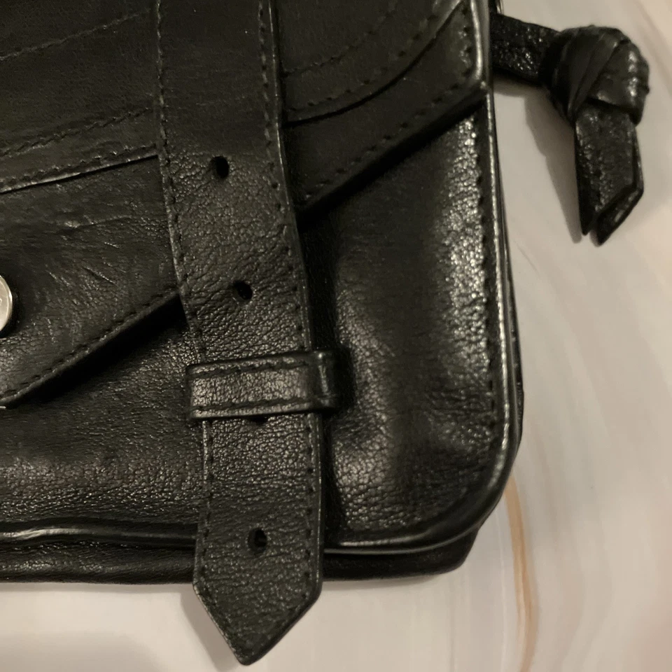 Cartera Proenza Schouler Vintage PS1 Cuero Piel de Cordero Negro, Sin Correa de Cadena  Foto 4 de 4