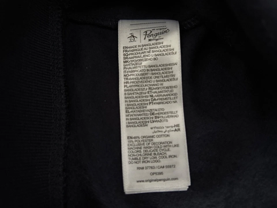 Moletom com capuz pulôver original Penguin Pete Melange masculino tamanho M - Imagem 4 de 4