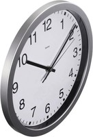Hama Wanduhr Mallorca Silber Ø30Cm Groß Analog Arabische Ziffern Leise Uhr
