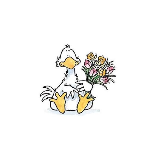 Penny Black Wood Mounted Rubber Stamp - Duckling 3347H
