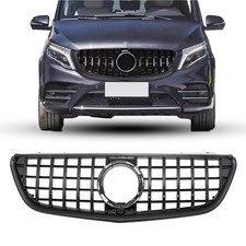 KÜHLERGRILL PANAMERICANA PASSEND FÜR MERCEDES V KLASSE W447 AMG AB 2019 SCHWARZ