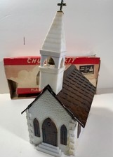 Plasticville - Church With BOX - ORIGINAL - MINT Complete With Bell