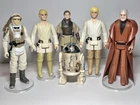 Vintage Star Wars (Lot Of 6) Luke Farmboy x2 , Obi, R2-D2, Leia, Hoth Luke