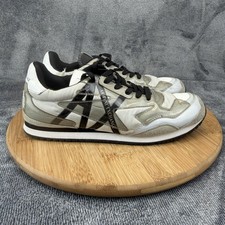 Armani Exchange Zapatos Mujer Talla 9 Blanco Colorblock Tenis XDX052 XV357