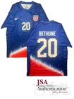 Croix Bethune Signed Autographed US Women’s Soccer USWNT Jersey ~ JSA COA