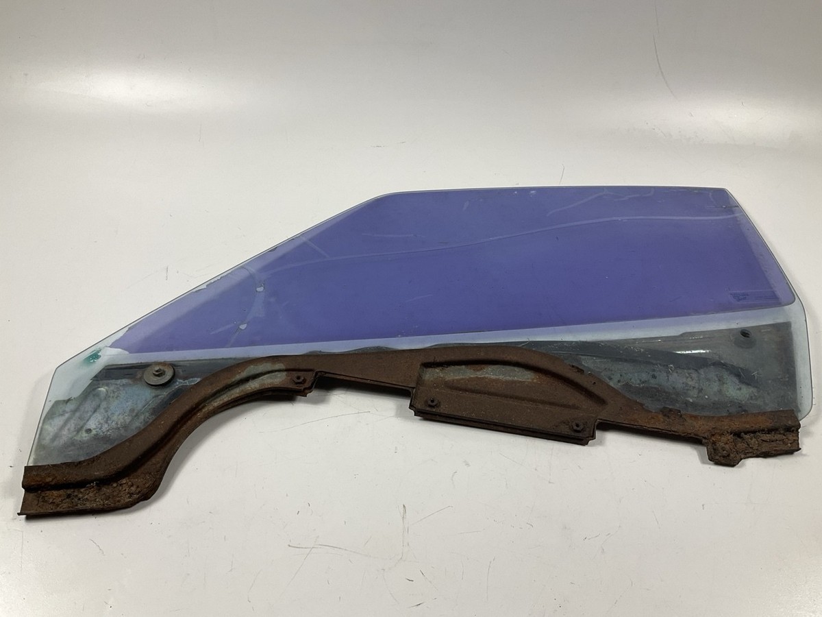 USED, SUPER RUSTY - Left Drivers Side Door Window Glass For 77-78