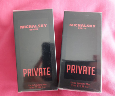 Michalsky Berlin Private 2x 25ml = 50 ml Eau de Toilette für Herren, Neu