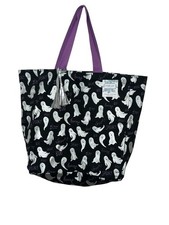 New Ghost Canvas Tote Bag Halloween Trick or Treat XL Ghost Shopping Bag