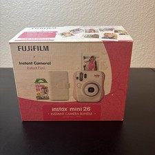 Fujifilm Instax Mini 26 Instant Film Camera - White & Pink