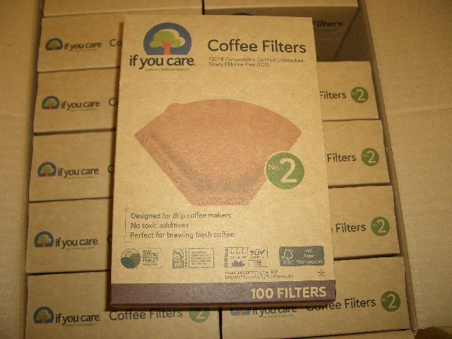 If You Care #2 Unbleached Coffee Filter-12 Boxes 100 in each-Total 1200 Filters