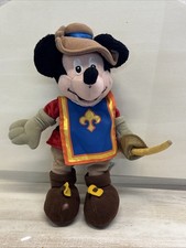 Musteteer MICKEY 1990s Disney Store 9  Bean Bag Plush Mickey Mouse Vintage Rare
