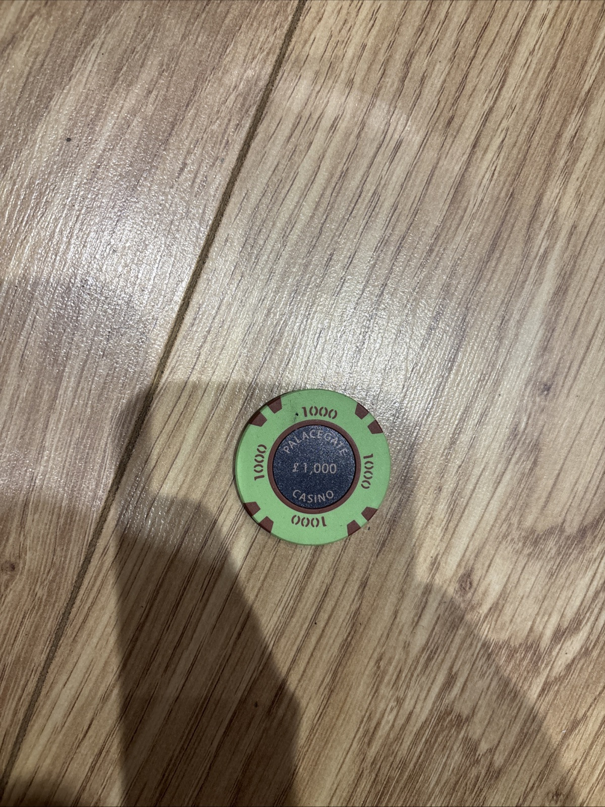 Genuine Palacegate Casino Chip £1000 Rare Collectible