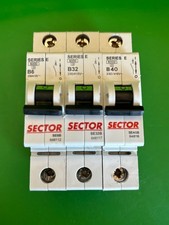 Sector MCB B6 6A SE6B B10 10A SE10B B16 16A SE16B B32 32A SE32B B40 40A SE40B