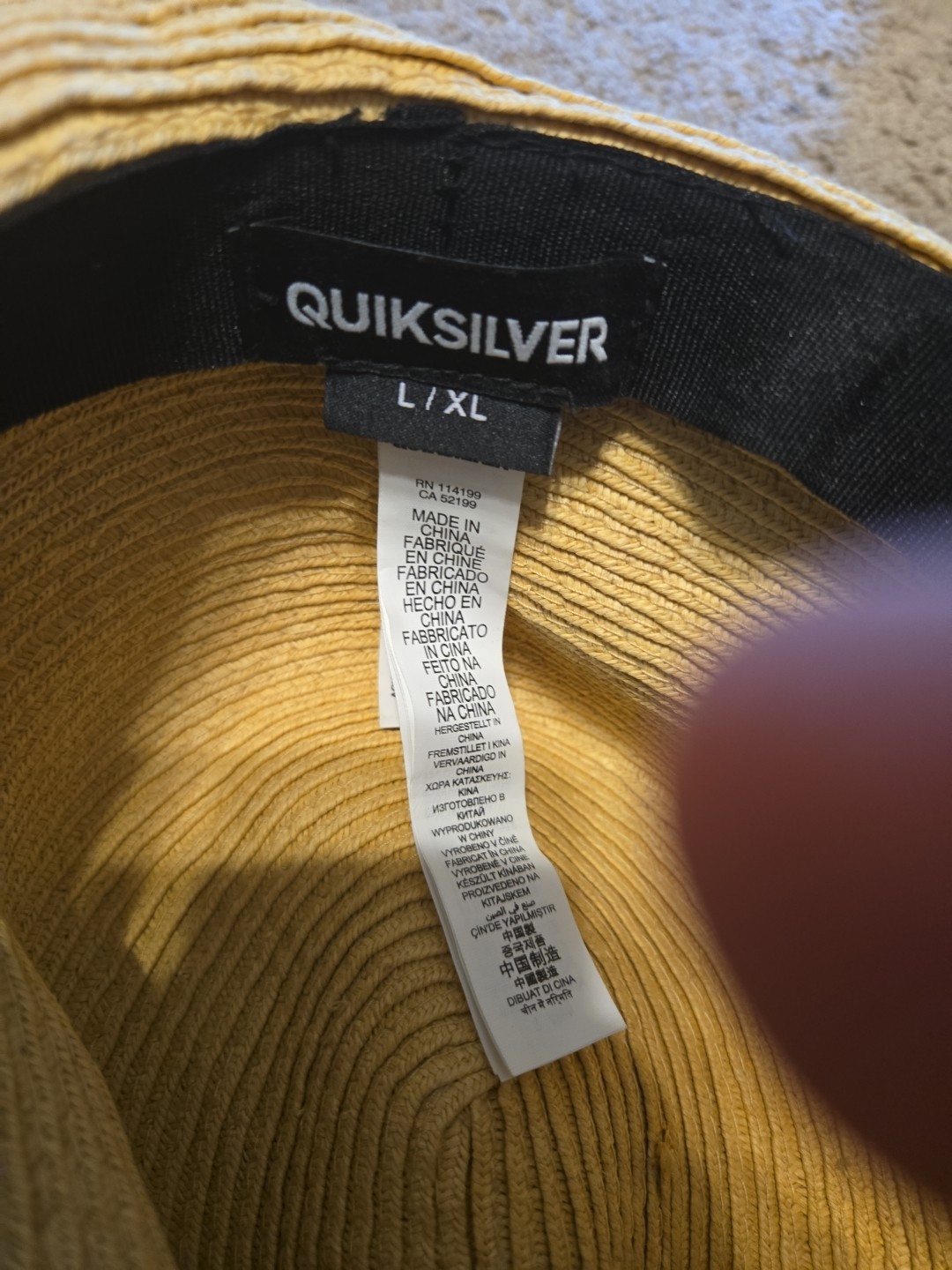 Quick Silver Hat Woven - image 2