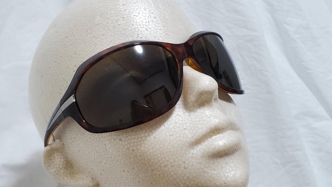 Prada Gackt Used Icon Logo Metal Big Lens Sunglasses Brown Men's Women Used thumbnail 8
