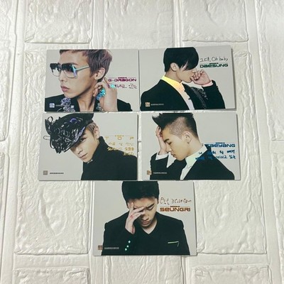BIGBANG コレクションカード レア 5枚セット トレカ BIGBANG Collection Card Set 5 Trading Cards Authentic Rare KPOP